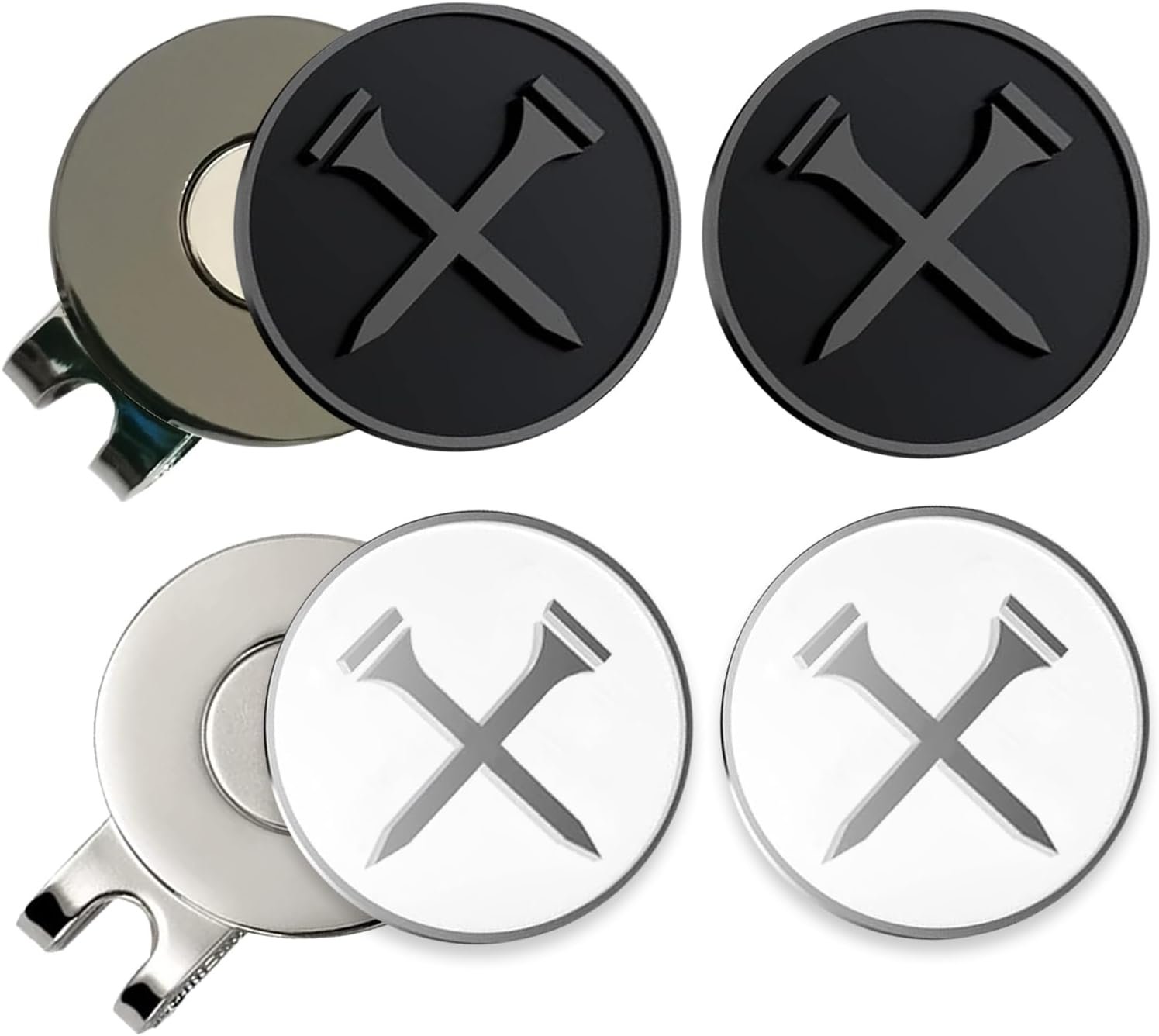 Adhere Golf Ball Markers Personlized Logo Enamel with A Strong Magnetic Hat Clips A Premium Golf Gifts for Golfer