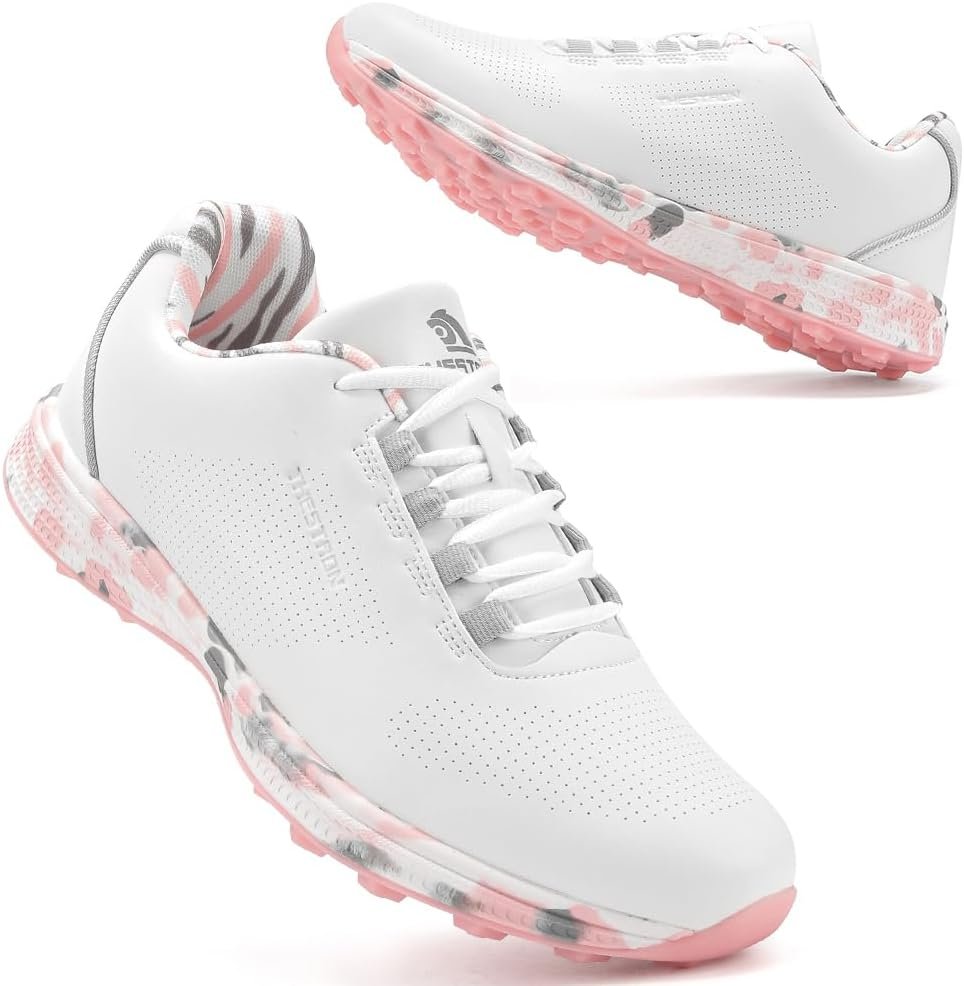 Women Professional Golf Sneakers Female Spikeless Golf Shoes Outdoor Golf Training Sneakers Ladies Golf Walking Shoes