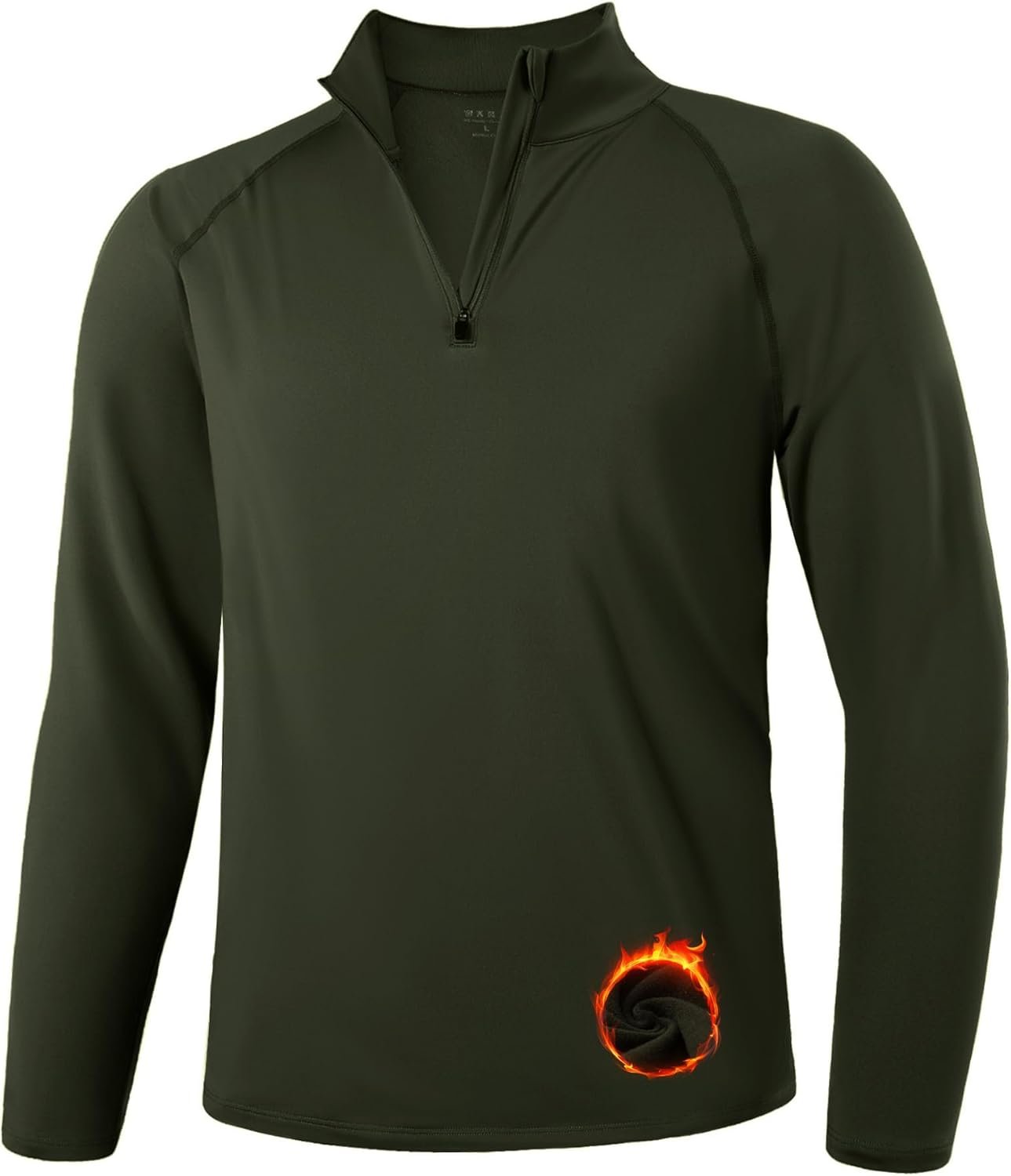 Runhit Men’s Quarter Zip Fleece Pullover Thermal Running Shirts Lightweight Sweatshirt Long Sleeve Polo Shirt