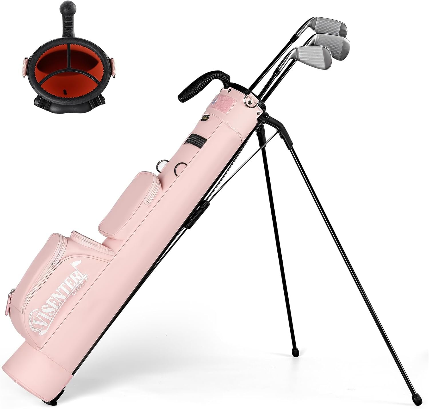 14-Way Golf Bags for Men, Golf Stand Bag, Adjustable Shoulder Straps, Rain Cover, Multiple Pockets
