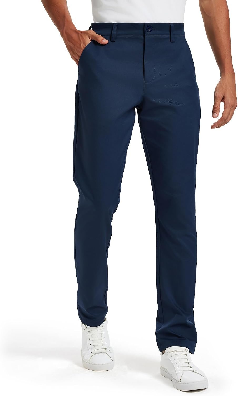 Men’s Classic Fit Stretch Golf & Dress Work Pants 30”/32”/34” – All-Day Comfort Performance Trousers for Business & Travel