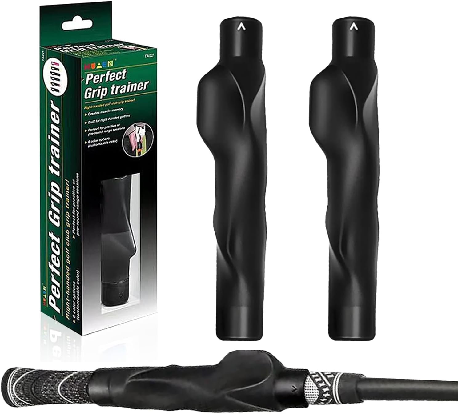 2Pack Golf Grip Trainer,Golf Training Aid Grip Trainer Club,Training Grip Right Hand, to Help Train Correct Hand Position