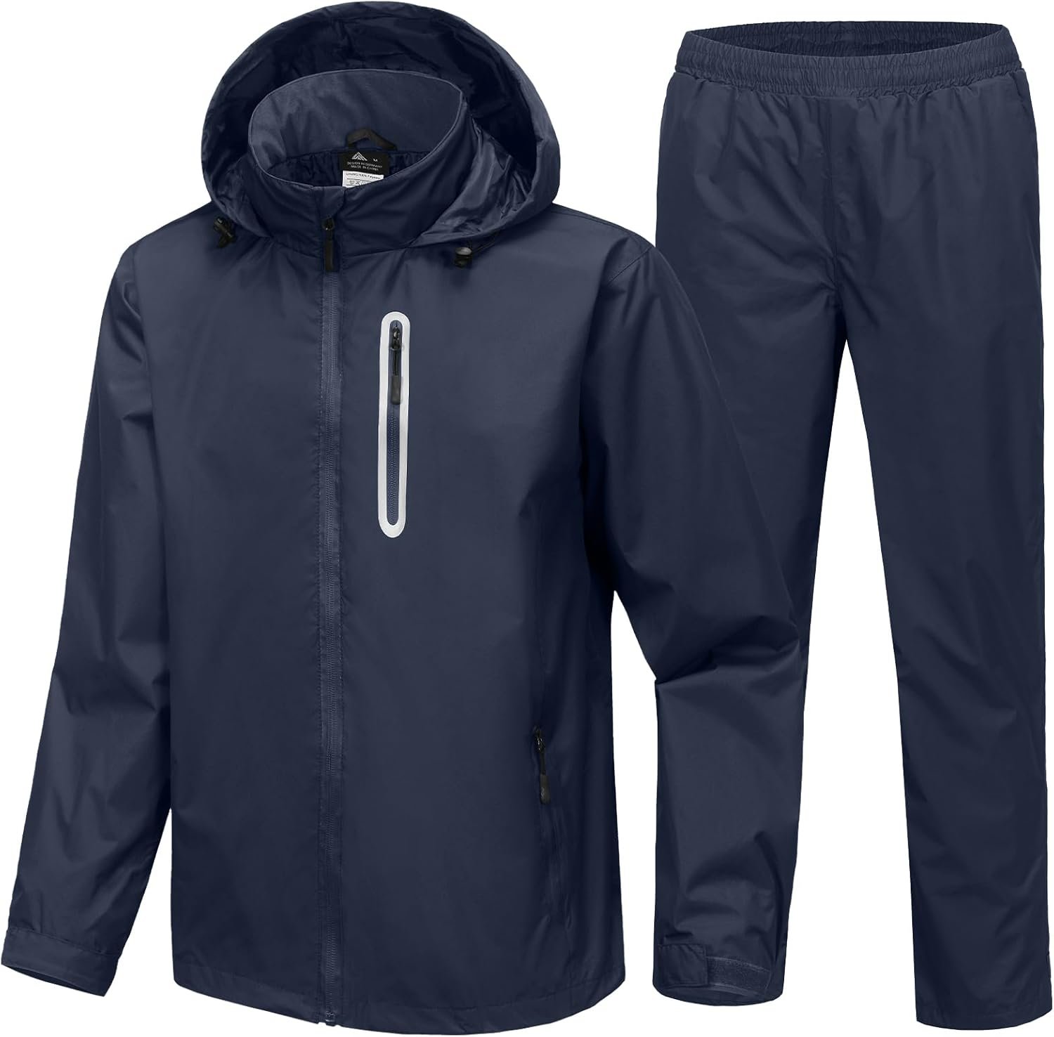 SWISSWELL Men’s Waterproof Golf Rain Suit Rain Gear Jacket and Pant Outdoor Lightweight Hooded Raincoat S-5XL