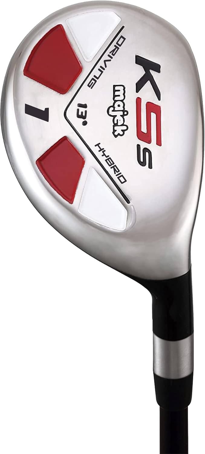 Majek Golf #1 Hybrid 13 Degree Driving Iron Senior Flex Graphite Right Handed Senior Mens Standard Length Club Perfect for Long Golf Shots