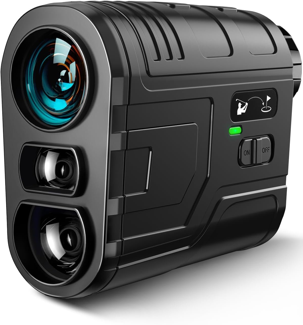 1200Yards Range Finder Golf with Slope, 7X Magnification Range Finder, Lightweight Portable Rechargeable Rangefinder, Flag Lock Vibration, Switch for Legal, Range Finders for Golf Accessory