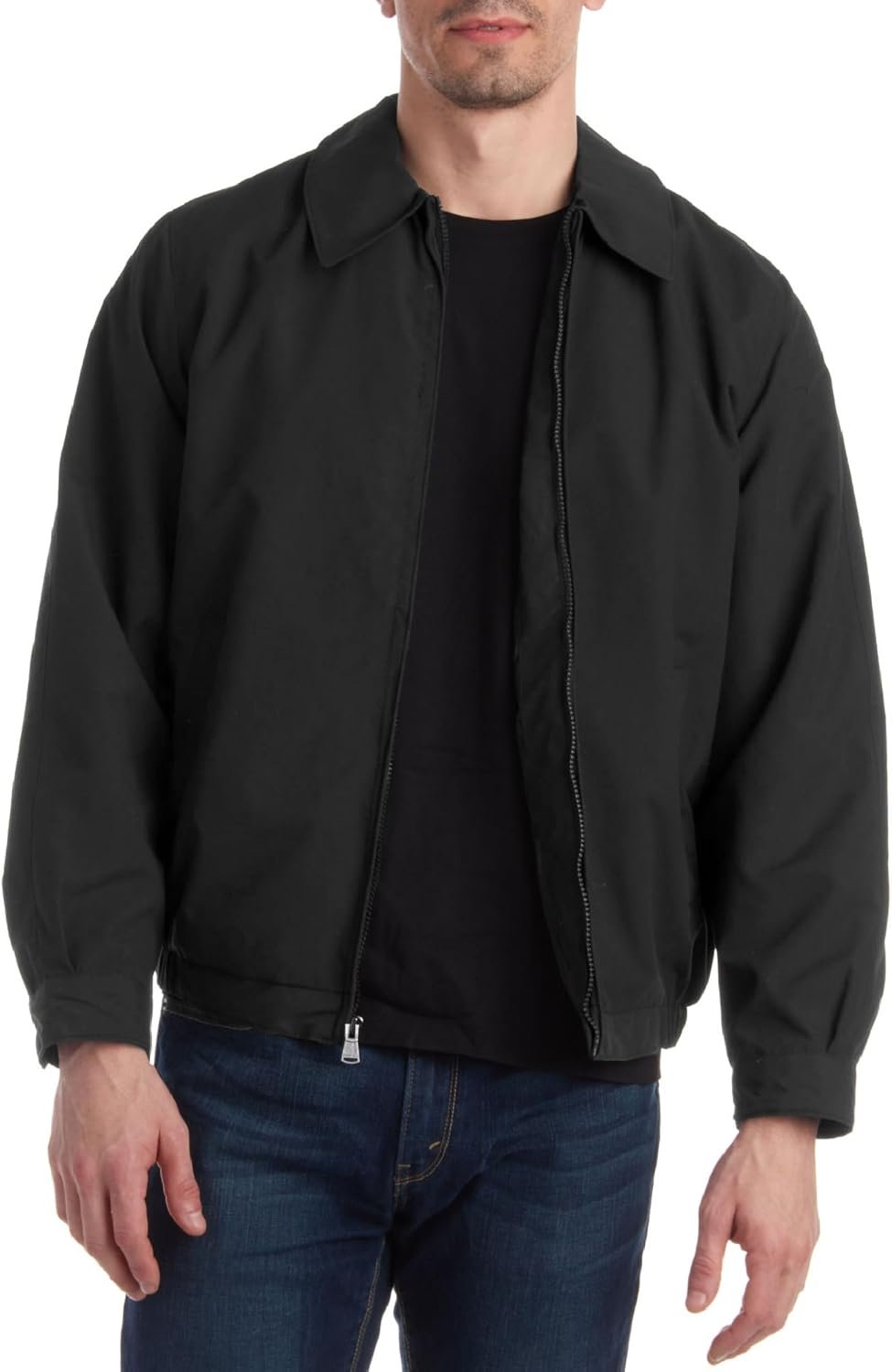 Perry Ellis Mens Golf Windbreaker Jacket – Soft Microfiber Water Resistant Zip Up Casual Windbreaker Jackets for Men