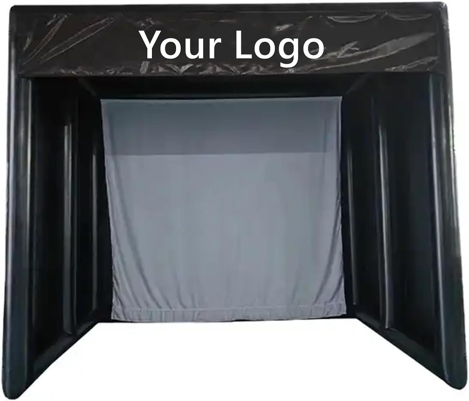 Portable Inflatable Golf Simulator Tent Practice Swing with Curtain can be projected (Projector not Included) (Outer Size: 4.18×3.26×3.26mH)