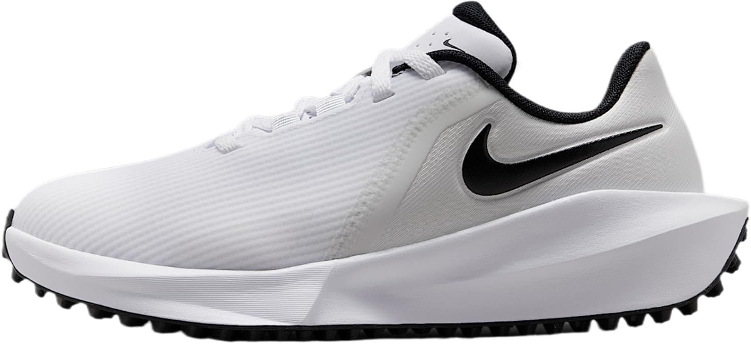 Nike Infinity G Jr. ’24 Big Kids’ Golf Shoes (White/Pure Platinum/Black)