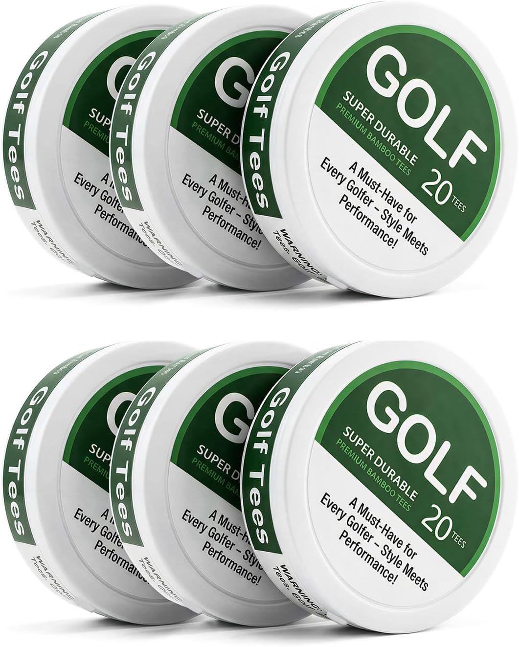 Bamboo Golf Tees Mixed Sizes with Portable Round Case(3in, 2.5in, 1.5in), Golf Gifts for Men Golfers, Ideal Golf Accessories for Men, for Dad, Father,Christmas, Valentine, Birthday Gift