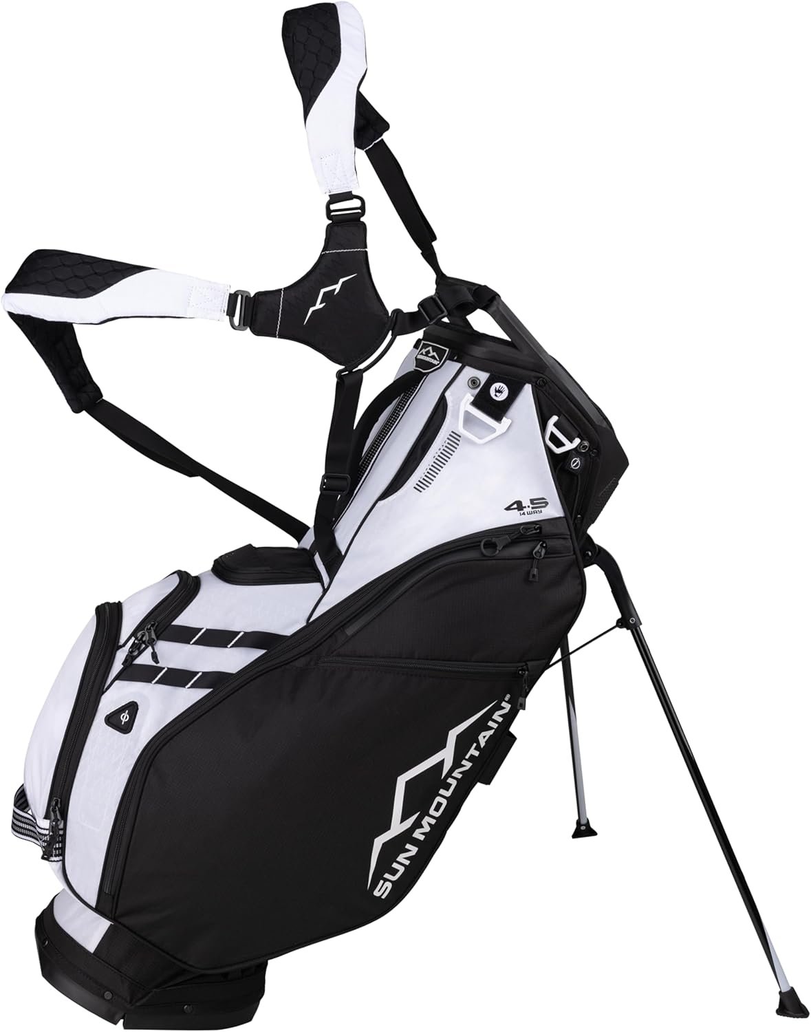 Sun Mountain Men’s Eclipse 4.5 Lightweight VLO Hybrid Stand Golf Bag, 14-Way Top, 2025 Model