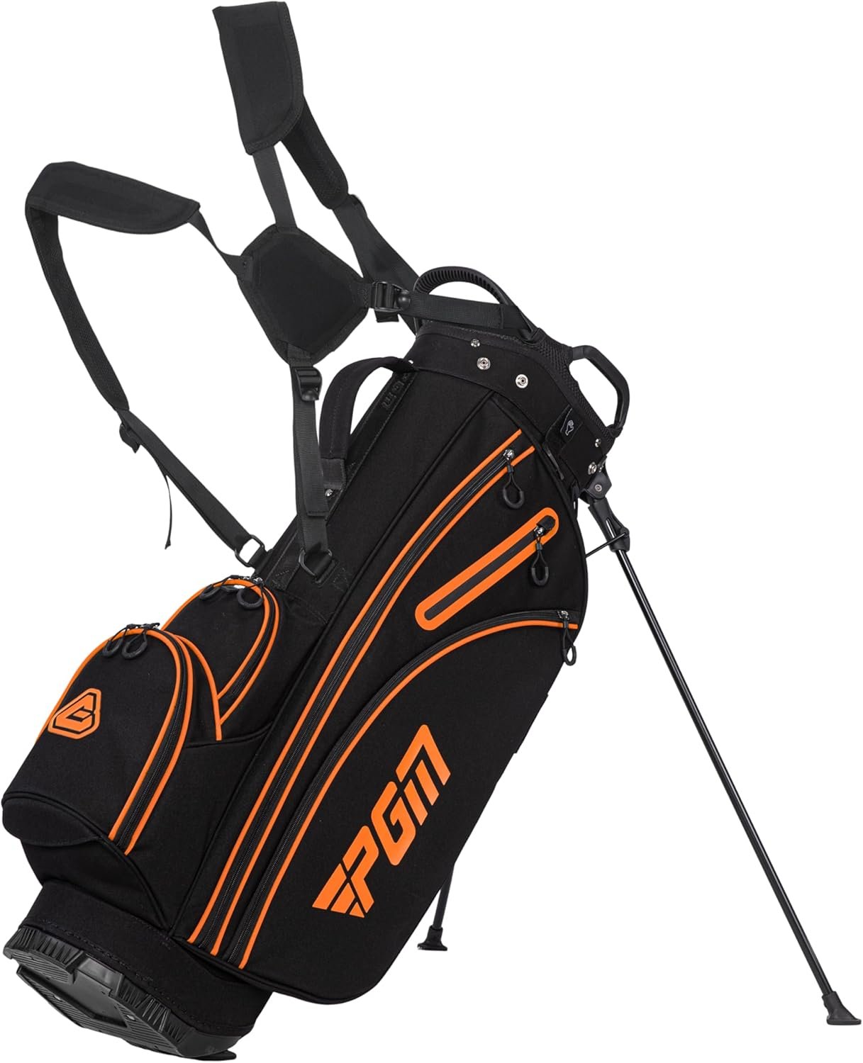 PGM Golf Stand Bag for Men and Women with Cooler, Lightweight and Durable Golf Walking Bag with Adjustable Straps and Waterproof Pockets for Course and Driving Range Use