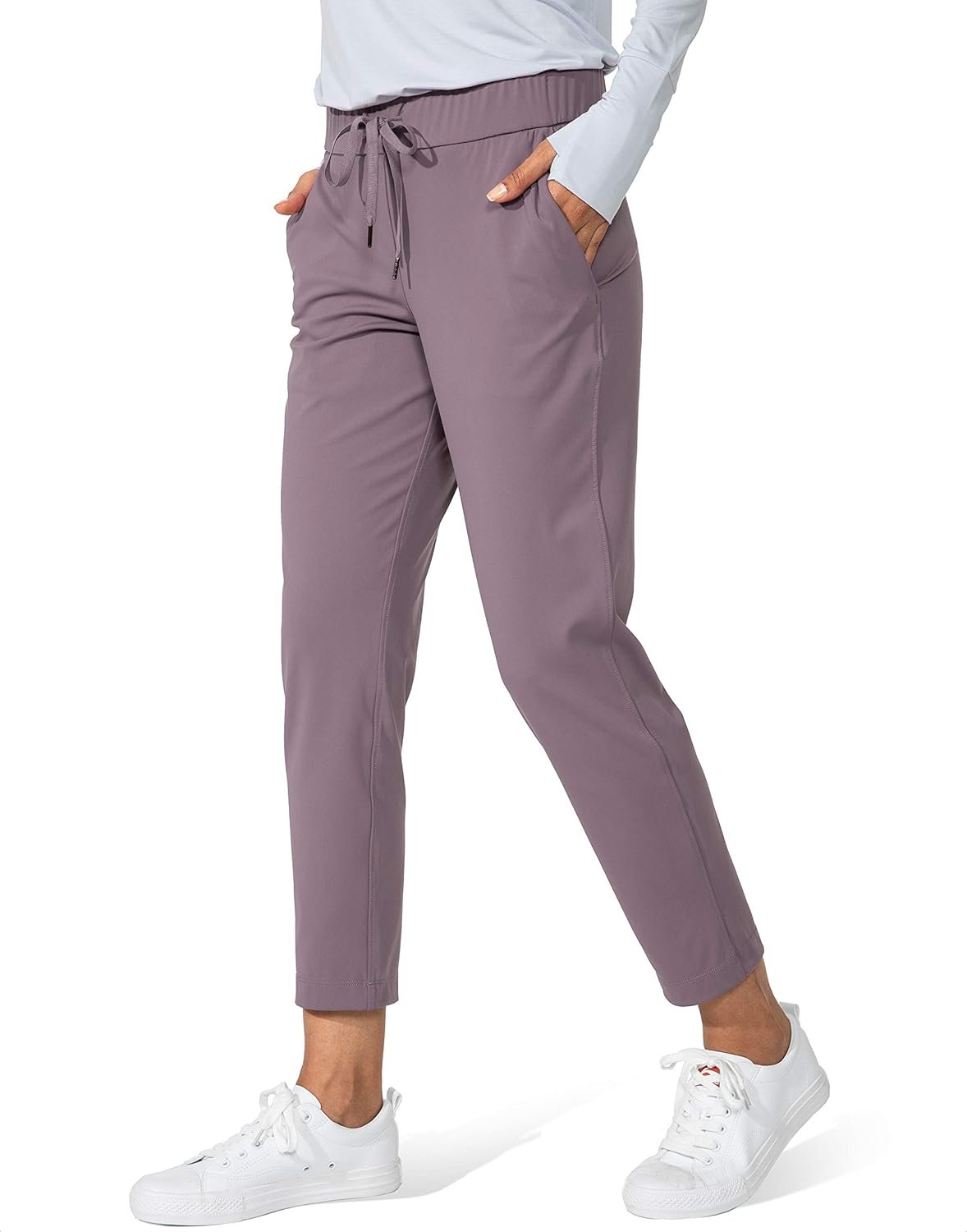 G Gradual Women’s Pants with Deep Pockets 7/8 Stretch Ankle Sweatpants for Golf, Athletic, Lounge, Travel, Work