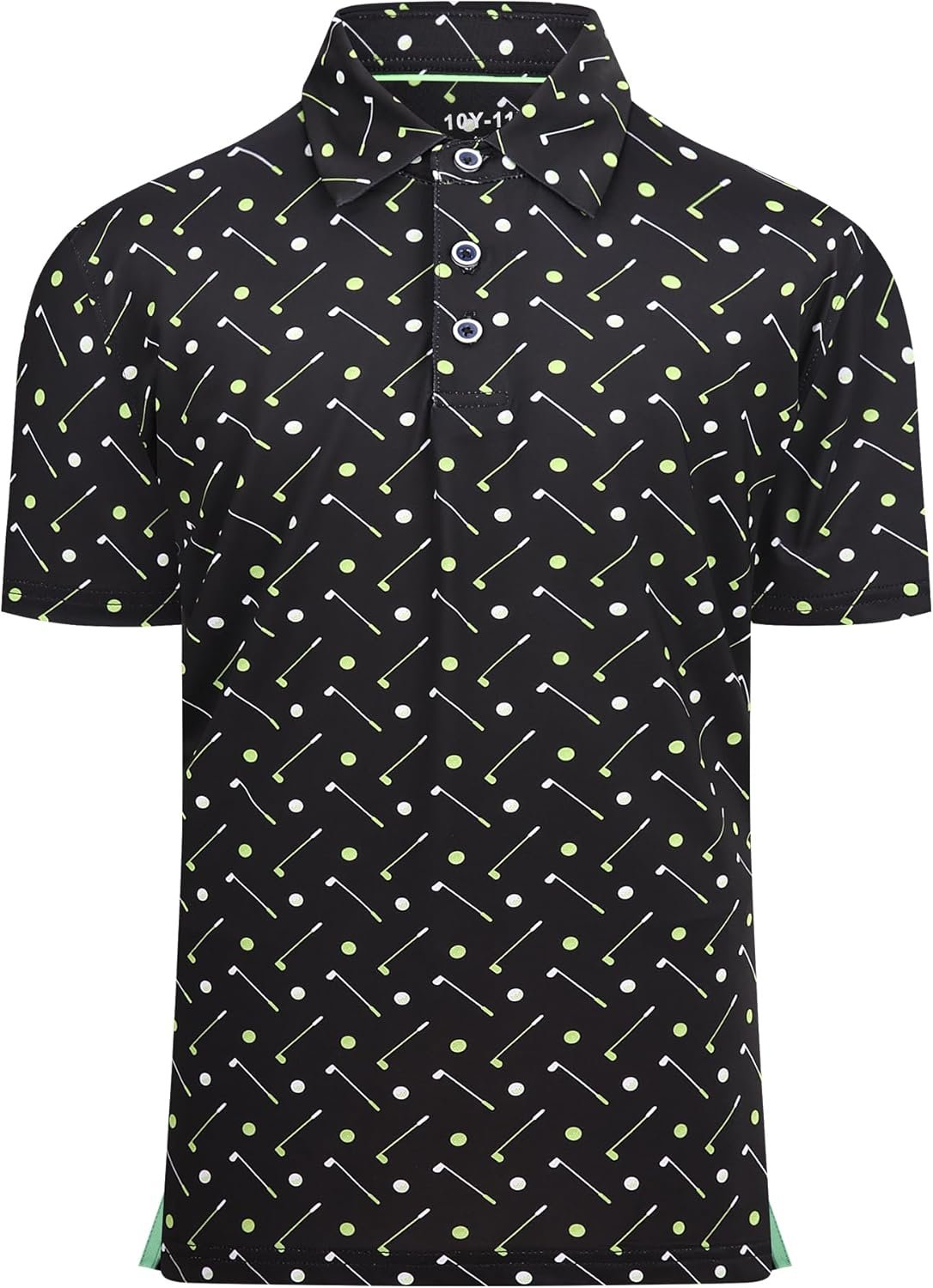Damipow Boys Golf Shirt Moisture Wicking Youth Polo Shirts Quick Dry Kid Collared Shirt