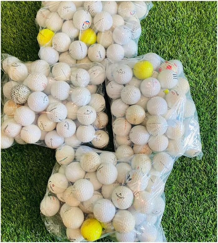 ZUSSET 100% Recycled Golf Balls – Handpicked & Assorted HIT Away Used Golf Ball Bag – Ready to Play – Ideal for Driving Range Practice & Course Training