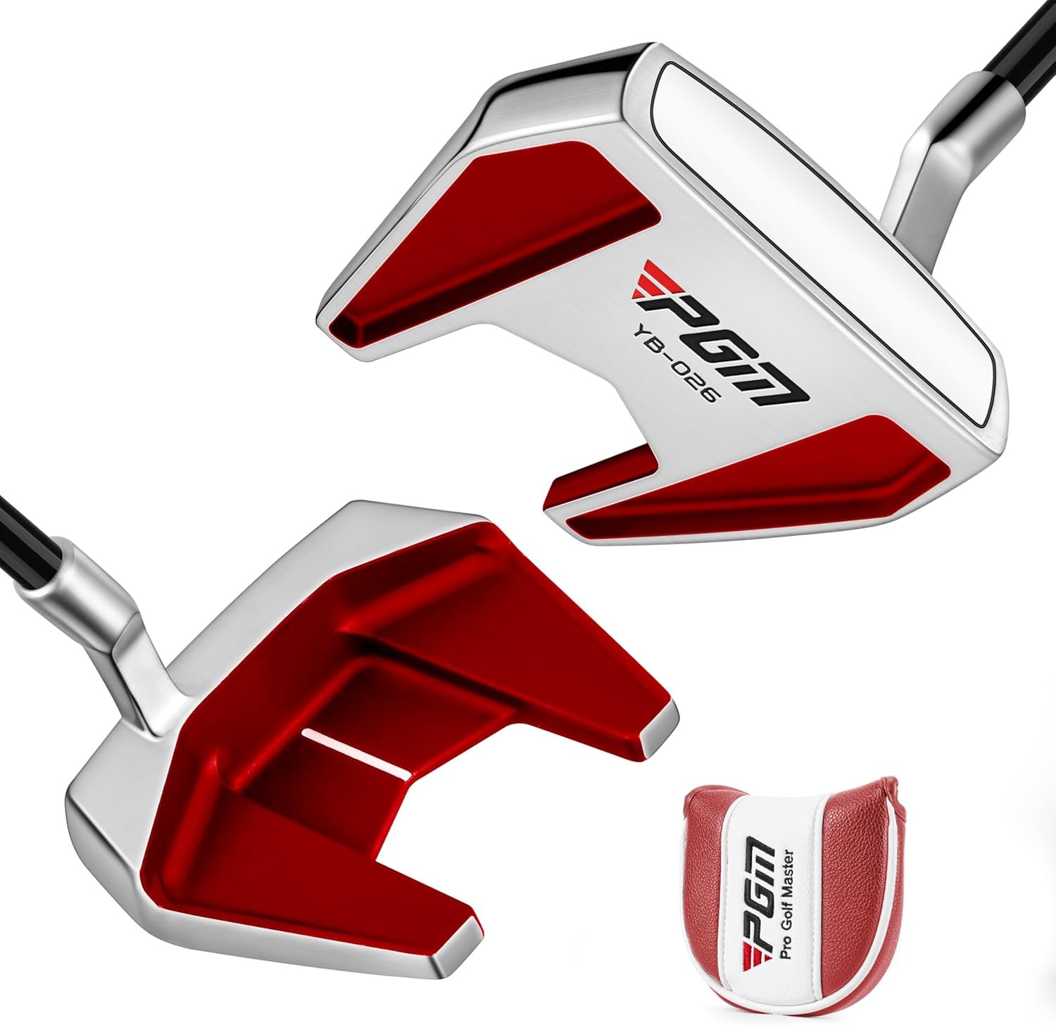PGM Golf Putter for Men and Women – High MOI Mallet with Easy Alignment – Lightweight Graphite Shaft – Low Center of Gravity for Straighter Putts
