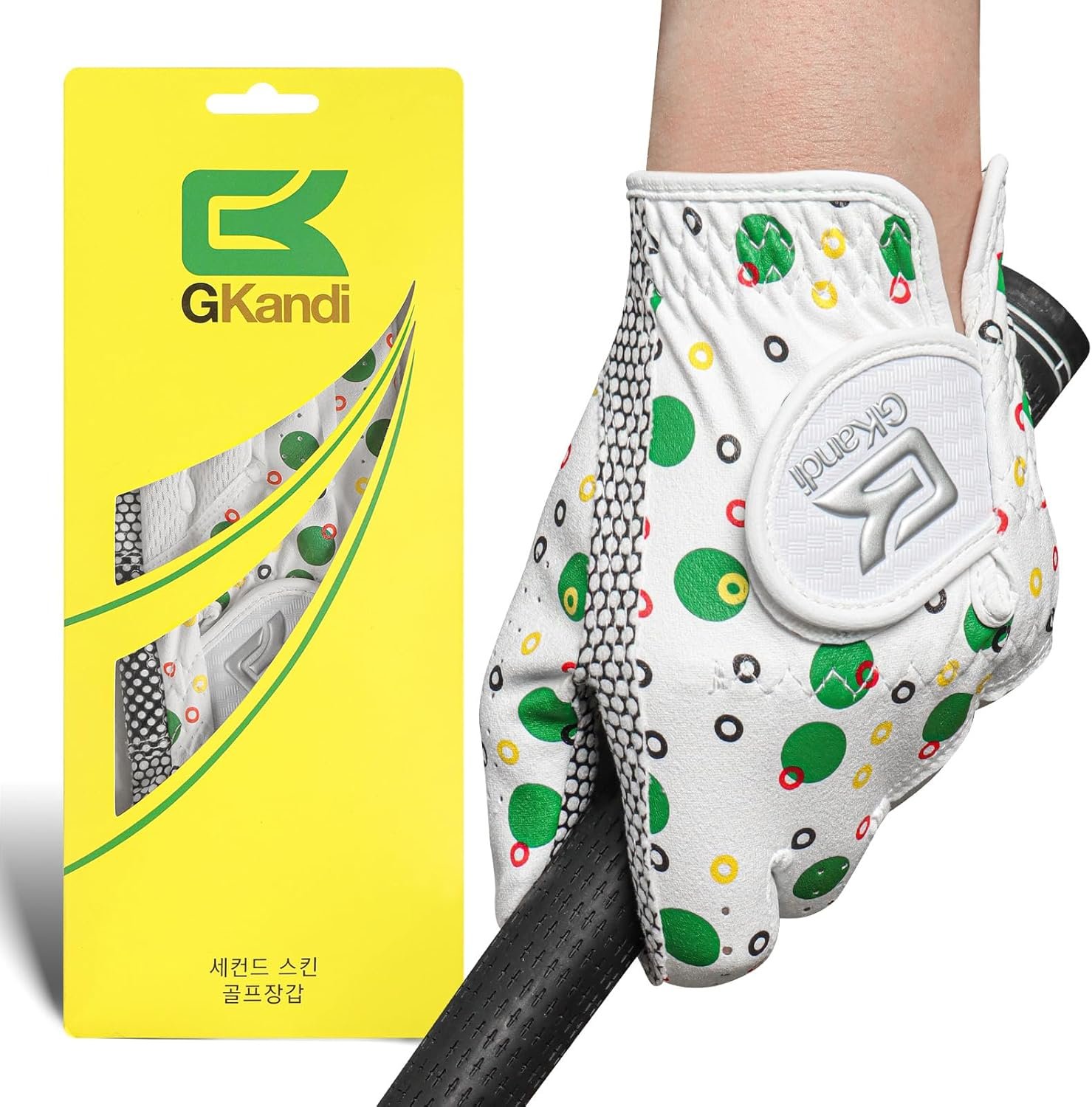 Kids Golf Glove Left Hand Right Handed Golfer 1 or 2 Pack, Breathable Grip Soft Comfort Elastic Fabric Golf Gloves for Boys Girls Youth Age 3-13