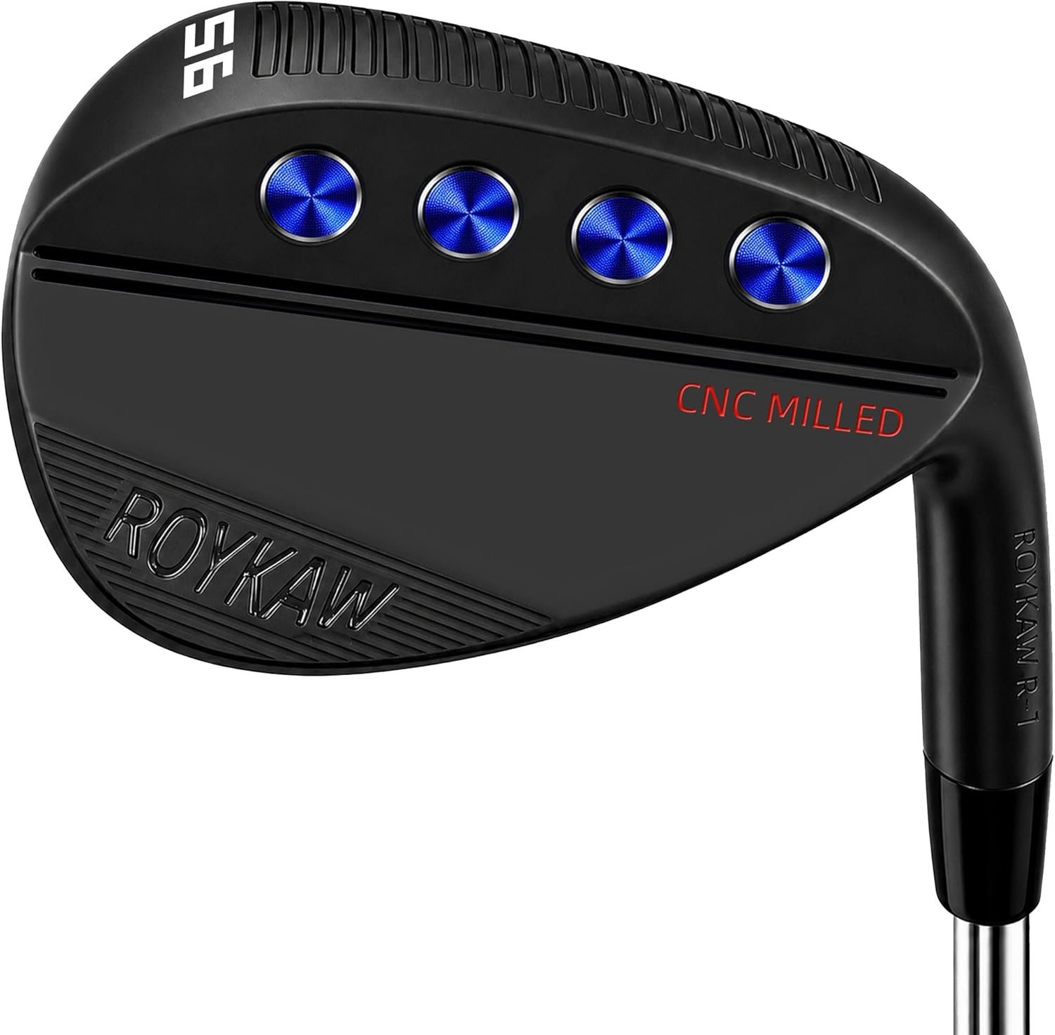 Roykaw Full Face Golf Wedges, Golf Wedge Set or Single,52/56/60 Degree Forged Golf Gap Wedge Sand Wedge Lob Wedge Golf Clubs, CNC Milled Face for Max Spin, Right Hand