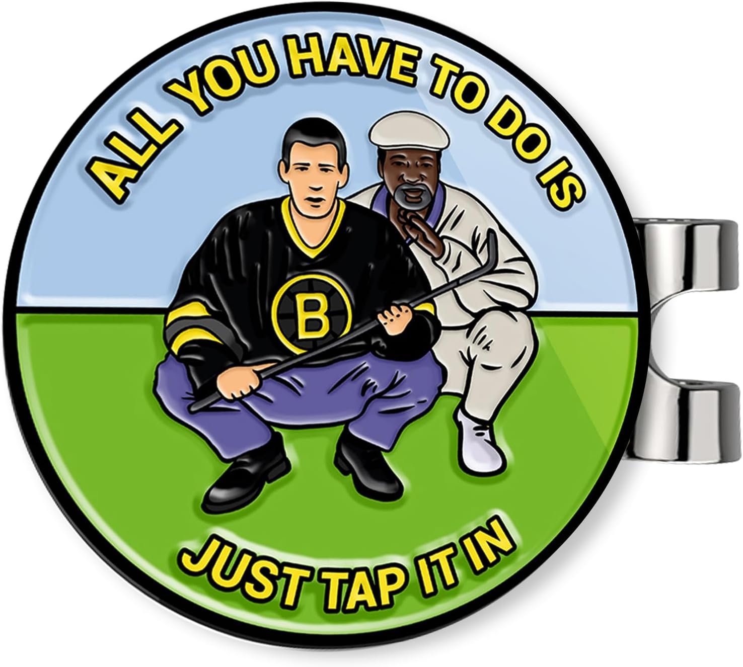 Ultimate Happy and Chubbs Gilmore Golf Ball Marker and Magnetic Hat Clip – Premium Golf Accessories | Enhance Your Golfing Experience with Precision Stamp Markers and Alignment Tools