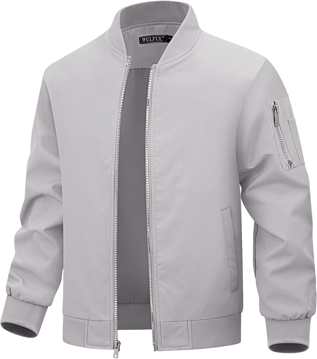 WULFUL Boy’s Bomber Jackets Kids Spring Fall Zip Up Varsity Windbreak Jackets