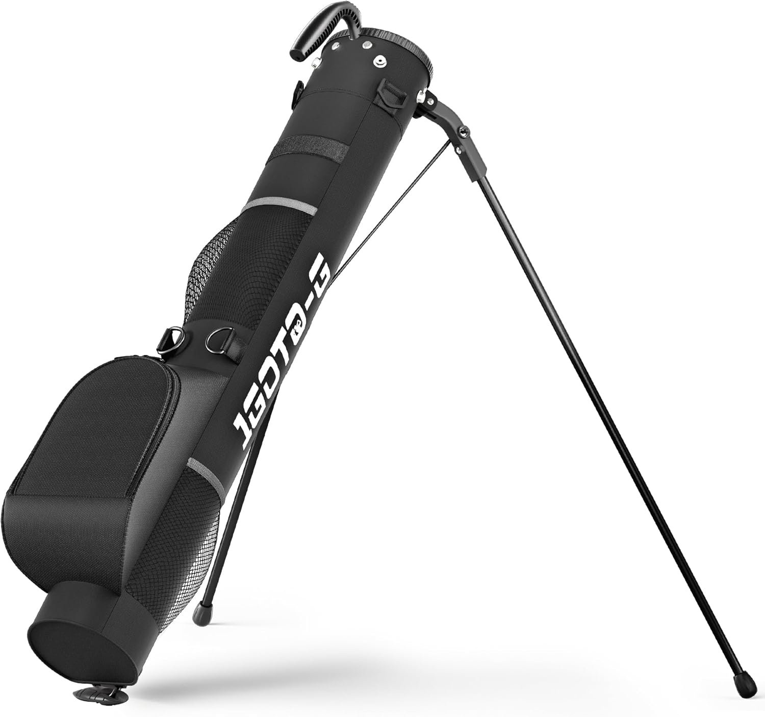 Golf Lightweight Stand Bag – Par 3 Sunday Small Golf Bag with 2 Way Dividers Rain Hood Shoulder Strap and Multiple Storage Pockets for Men and Women