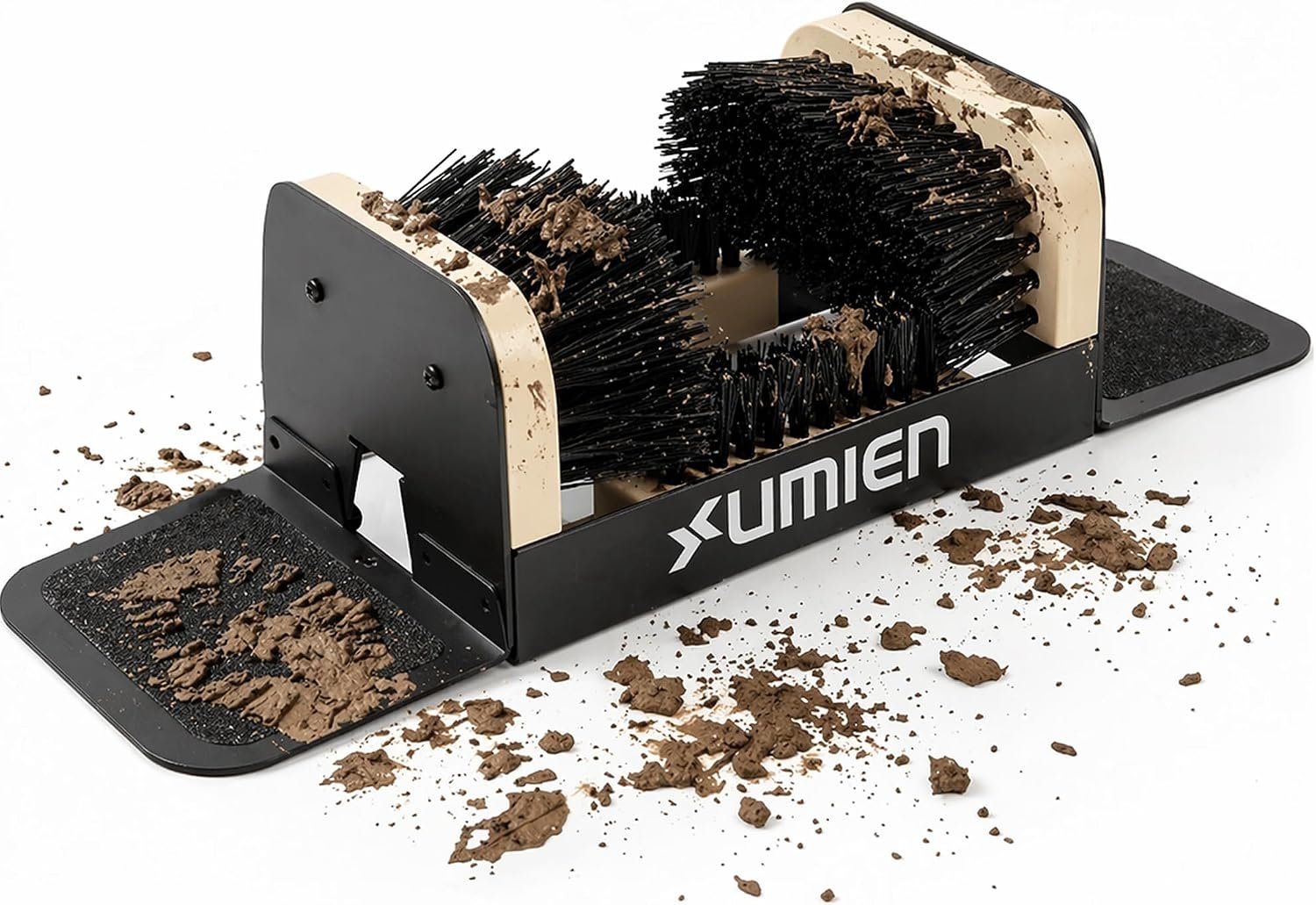 Umien™ Boot Scraper Outdoor Shoe Brush with Flaps – Cleaning Heavy-Duty Shoe Cleaner and Boot Scrubber for Mud, Dirt, and Snow – Durable Weather-Resistant Outdoor Shoe Cleaning Tool