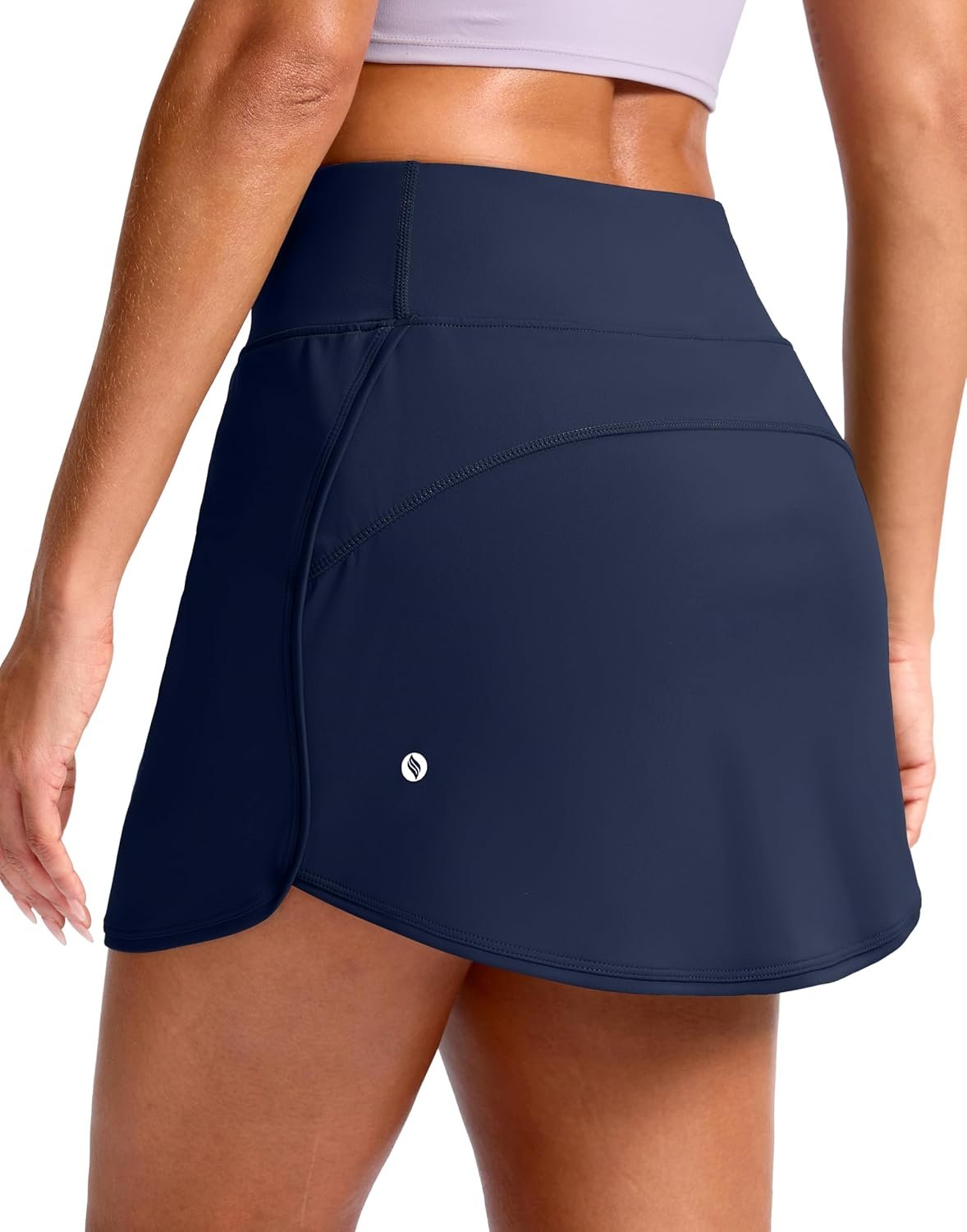 SANTINY Skorts for Women with Pockets High Waisted Golf Skirts with Shorts A Line Athletic Tennis Skirt for Casual Pickleball