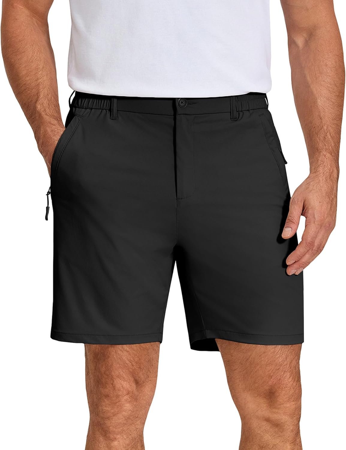 COOFANDY Men’s Stretch Golf Shorts 7″ Lightweight Casual Hiking Shorts Summer Athletic Work Dress Hybrid Shorts