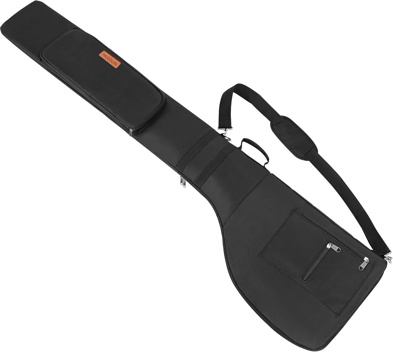 AKOZLIN Portable Golf Club Carry Bag, Foldable Small Golf Bag Holds 8-10 Clubs, Lightweight Sunday Golf Bag with Shoulder Strap for Men Women Kids Black