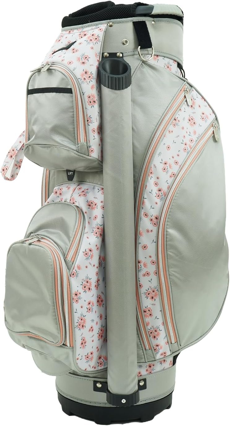 RJ Sports Bliss 14 Way Divider Top Ladies Deluxe Cart Bag – Women’s Golf Bag – Golf Bag for Golf Carts