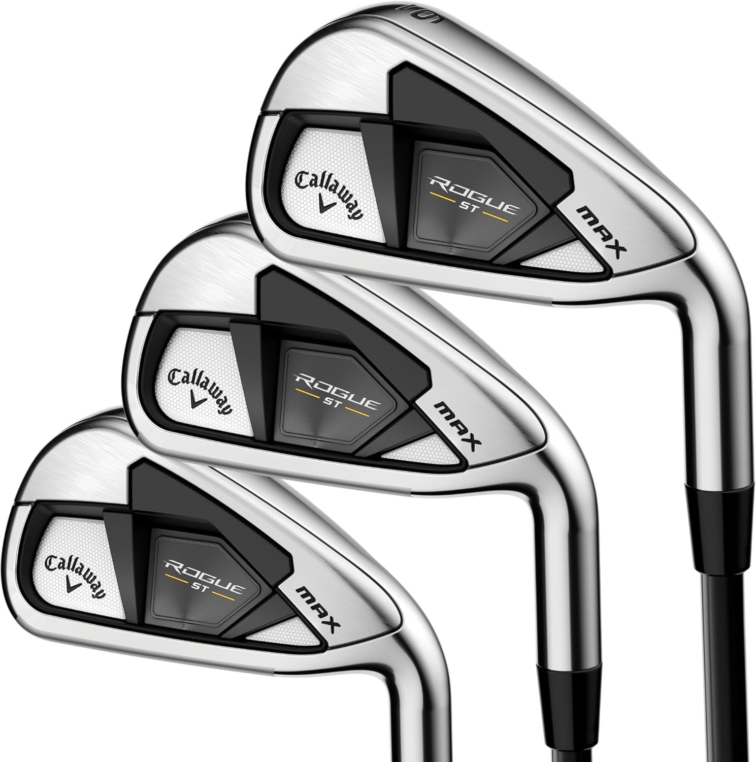 Callaway 2024 Rogue ST Max Iron Sets, Left Handed, 5-PW,AW, Steel, Regular, Standard
