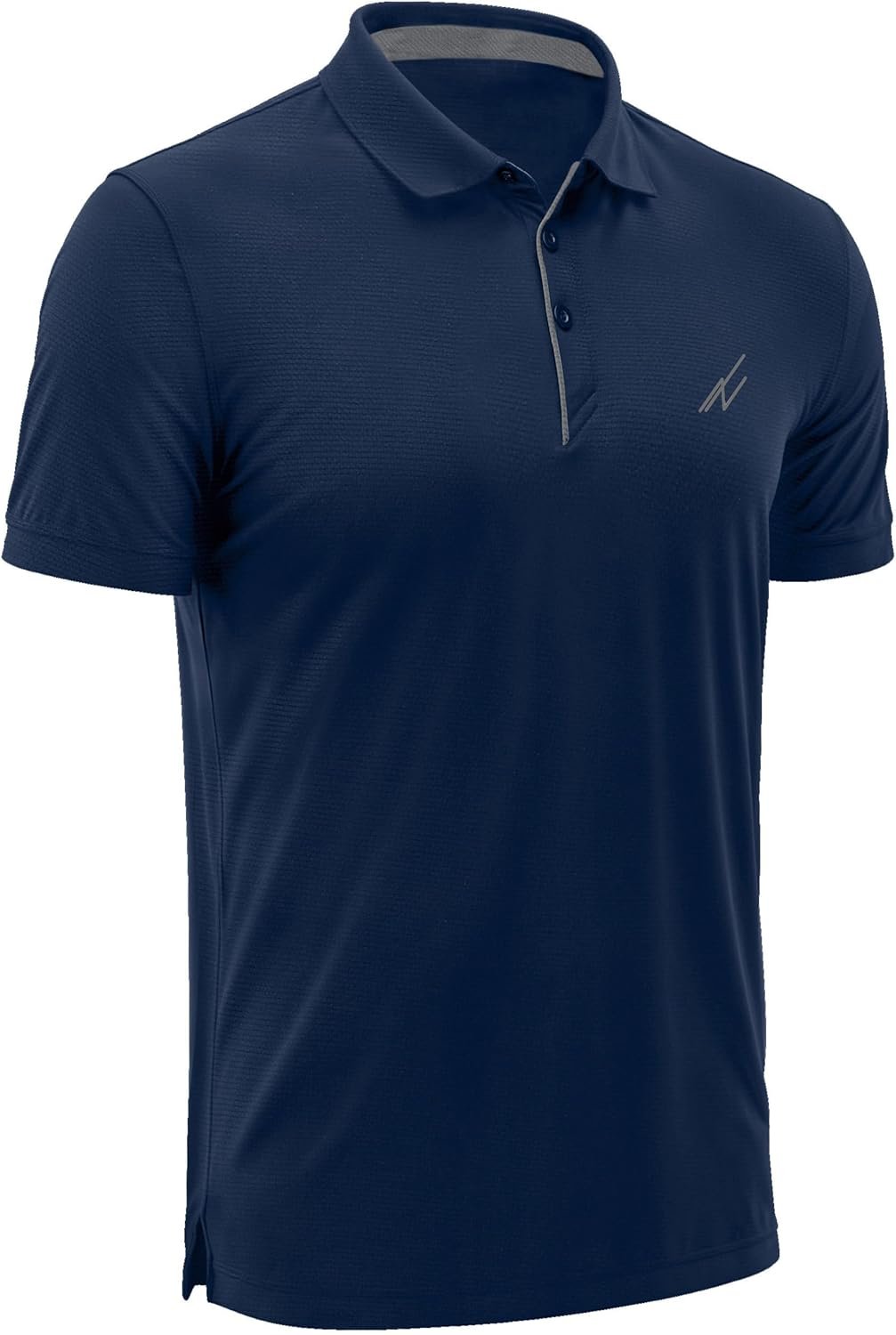 NY Threads Men’s Golf Polo Shirt UPF 70+ Regular Fit Moisture Wicking Quick Dry Performance Short Sleeves Polo