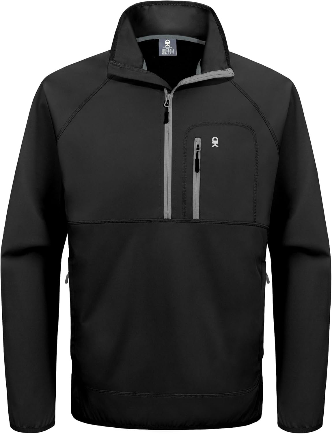 Little Donkey Andy Men’s Golf Pullover 1/4 Zip Sweatshirts Waterproof Windbreak Quarter Zip Golf Jacket with 3 Pockets