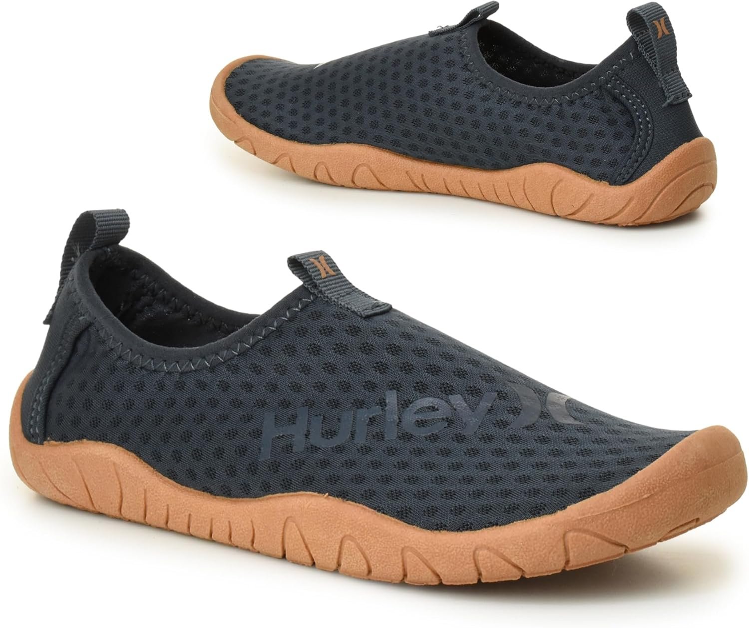 Hurley Kids Water Shoes Quick-Dry Breathable Slip-On Aqua Socks for Boys and Girls with Flexible Sole for Beach, Pool, Splash Pad & Summer Outdoor Play, for Little and Big Kids