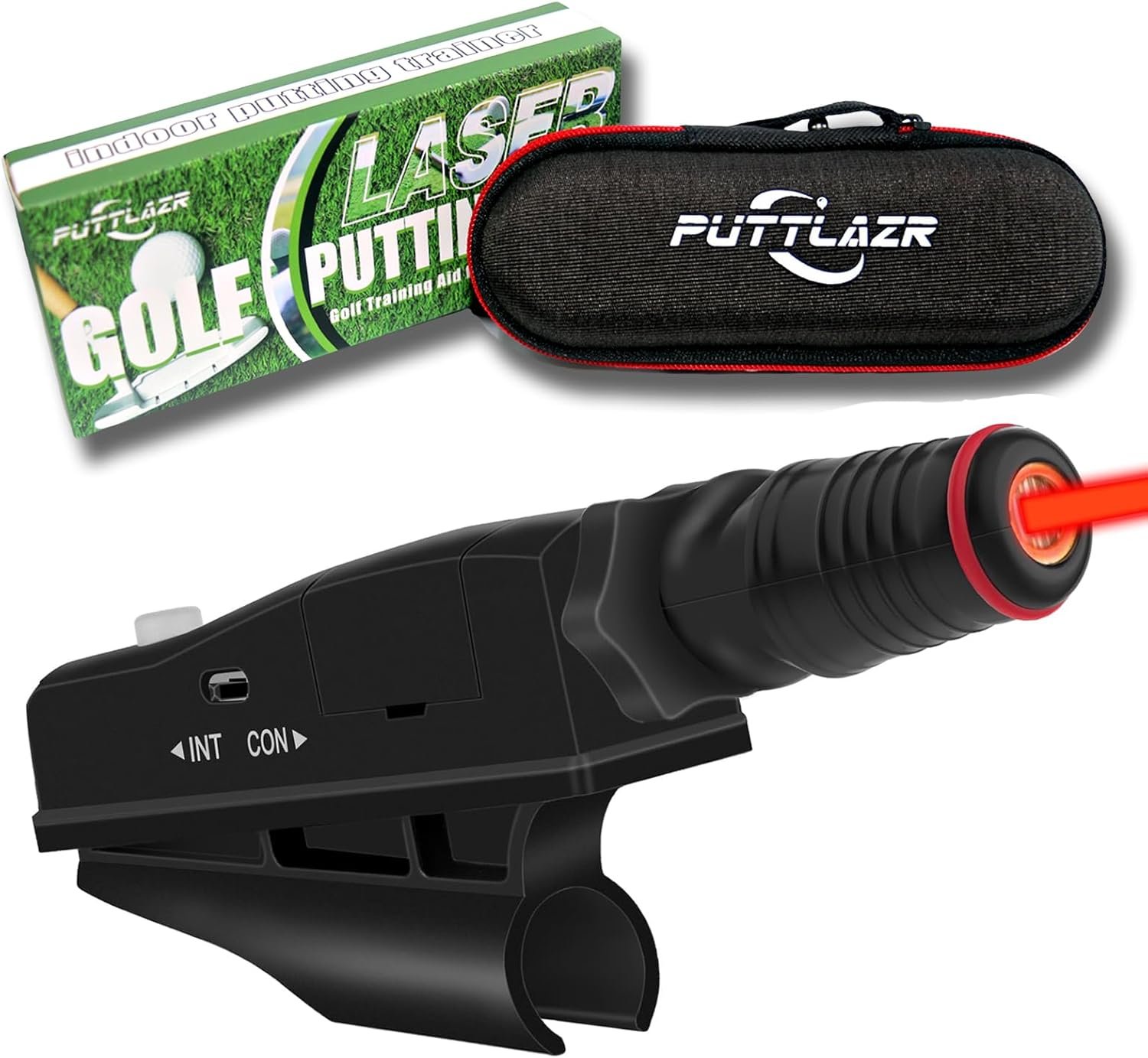 Indoor Golf Training Aid, Putting Trainer for Perfect Alignment Tool, Red Line Putt Pro, Ideal Gift for Men, Golf Accessories for Men