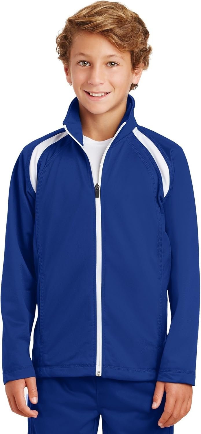 SPORT-TEK Youth Tricot Track Jacket