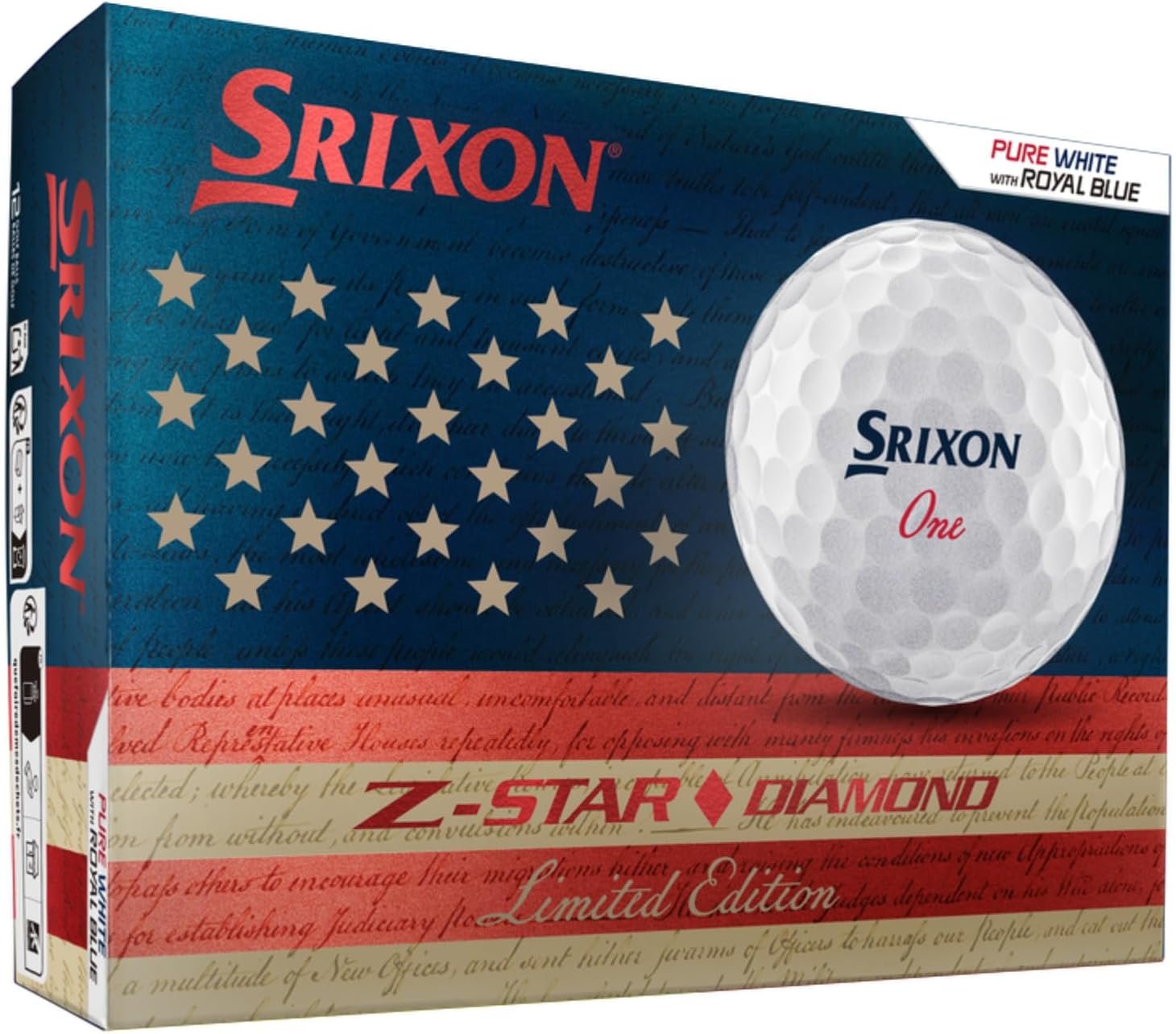 Srixon Limited Edition Diamond 3 USA Golf Balls