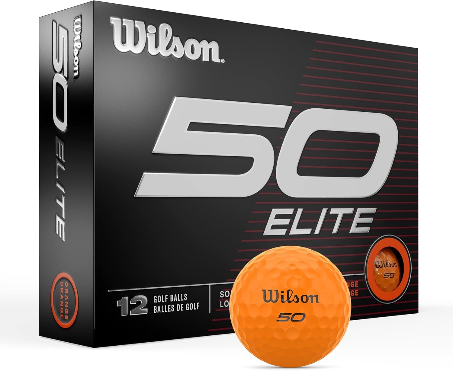 WILSON Fifty Elite 12 Pack Golf Balls