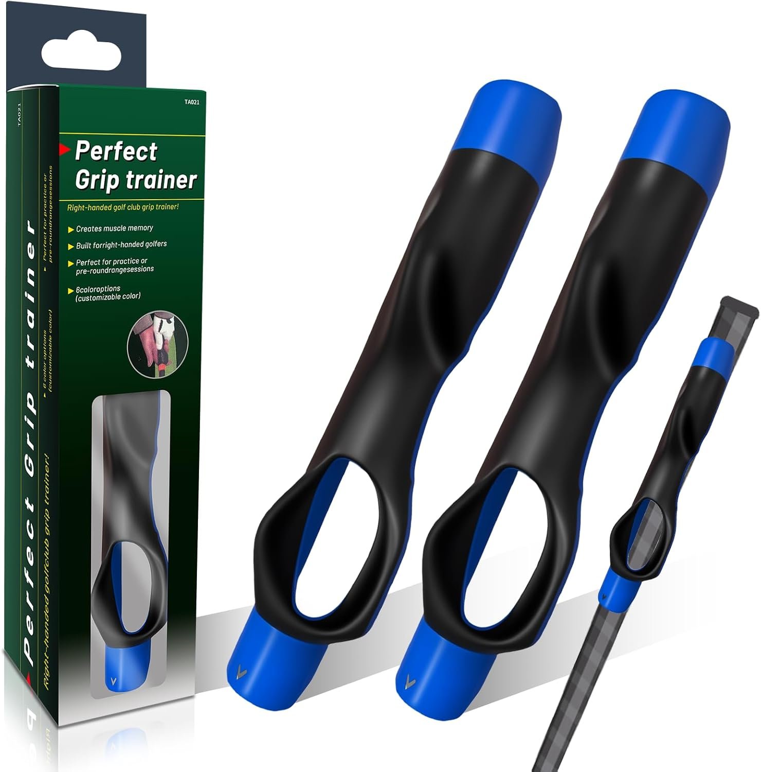 2Pack Golf Grip Trainer,Golf Training Aid Grip Trainer Club,Training Grip Right Hand, to Help Train Correct Hand Position