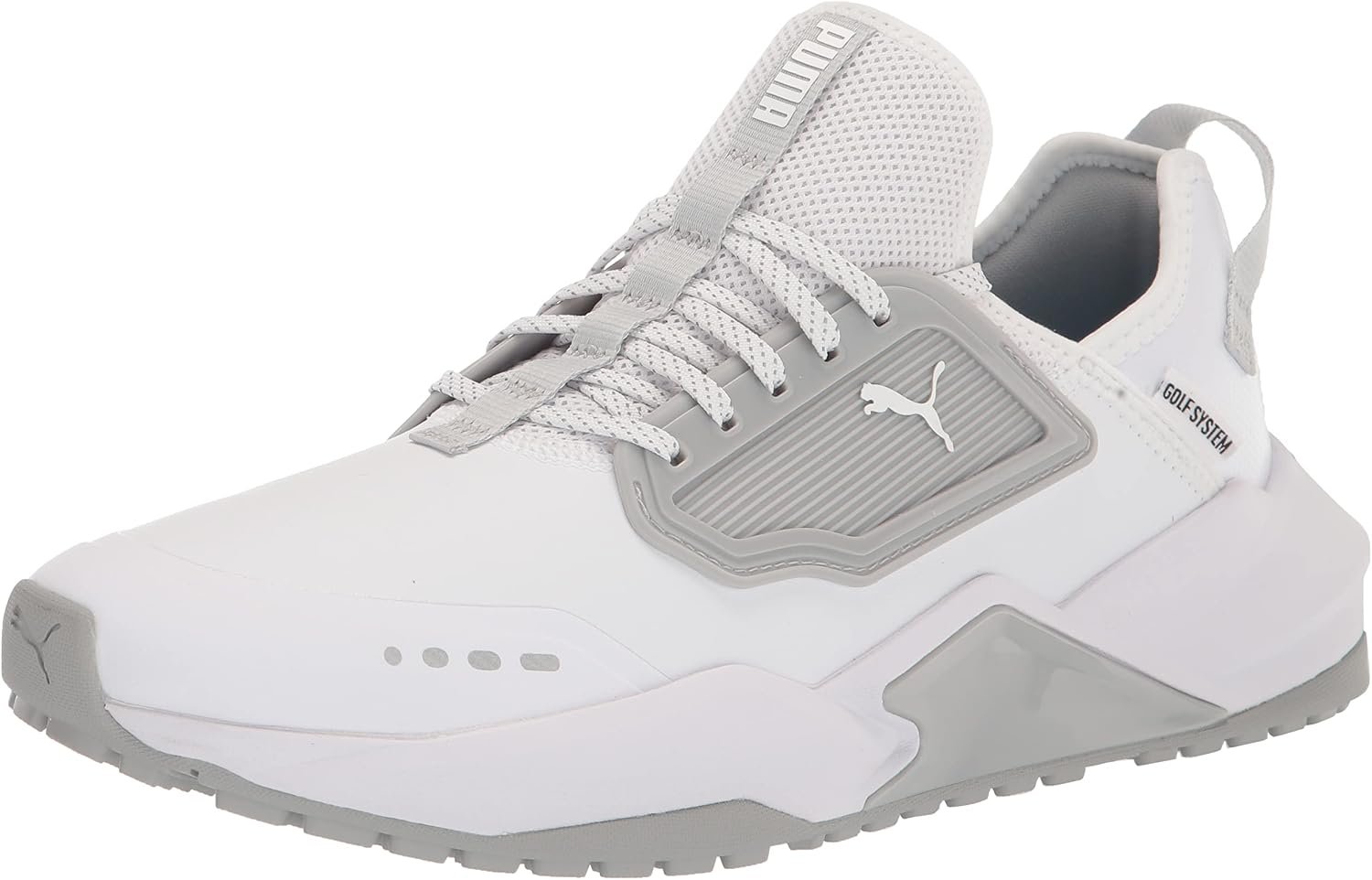 PUMA girls Gs.one Golf Shoe, Puma White/High-rise/High-rise, 8.5 US