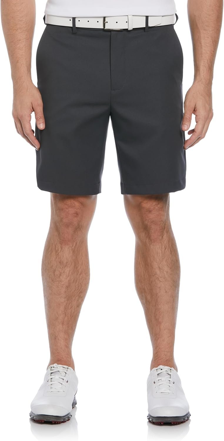 PGA Tour Men’s 9″ Golf Shorts with Expandable Waistband, Flat Front, Moisture-Wicking, Sun Protection, Stretch, Lightweight