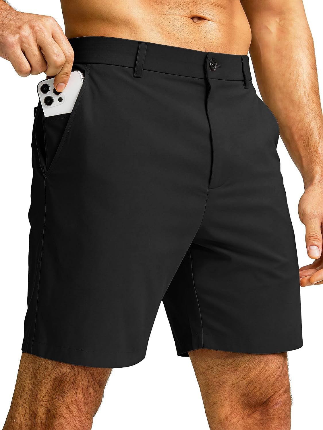 JEMLDL Men’s Golf Dress Shorts 7″ Lightweight Work Shorts for Men Casual Stretch Quick Dry with 6 Pockets