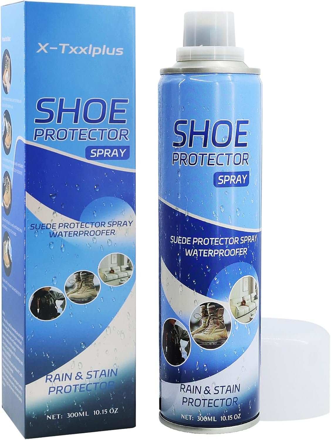 Shoe Protector Spray – Nano Waterproof Spray for Shoes and Sneakers, Invisible Water Repellent & Stain Protectant for Leather, Nubuck, Canvas & Fabric, 10.15oz