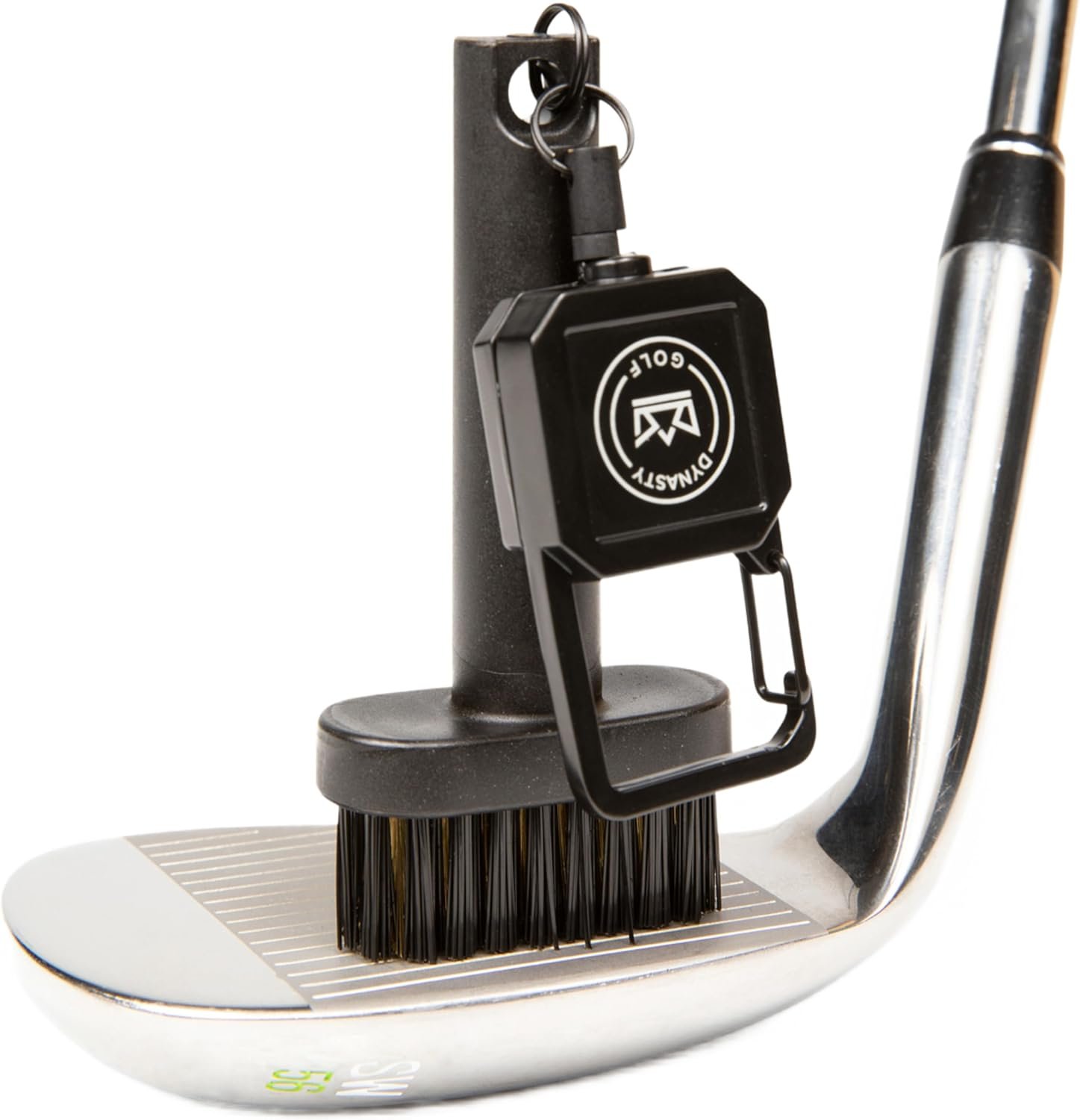 Mini Golf Club Brush, Retractable Golf Brush for On-Course Club Face Cleaning, Compact Clip-On Golf Bag Brush, Portable Golf Club Brush