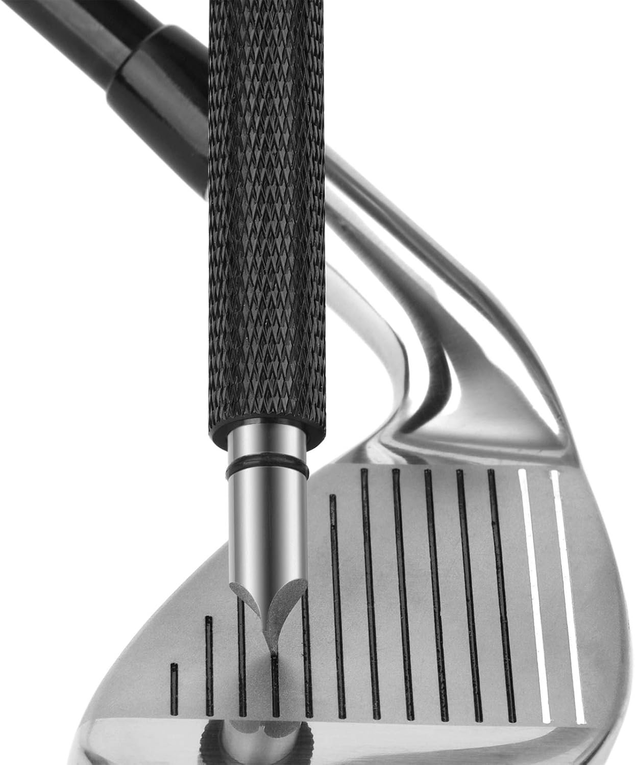 Bulex Golf Club Groove Sharpener, Re-Grooving Tool and Cleaner for Wedges & Irons – Generate Optimal Backspin – Suitable for U & V-Grooves