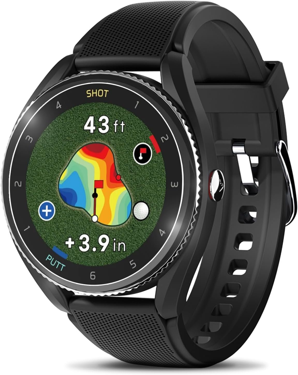 Voice Caddie T9 Premium GPS Golf Watch/Slope Mode/Color Touchscreen/Course View/Green Undulation/Swing Tempo/Auto Score Record /40K Courses