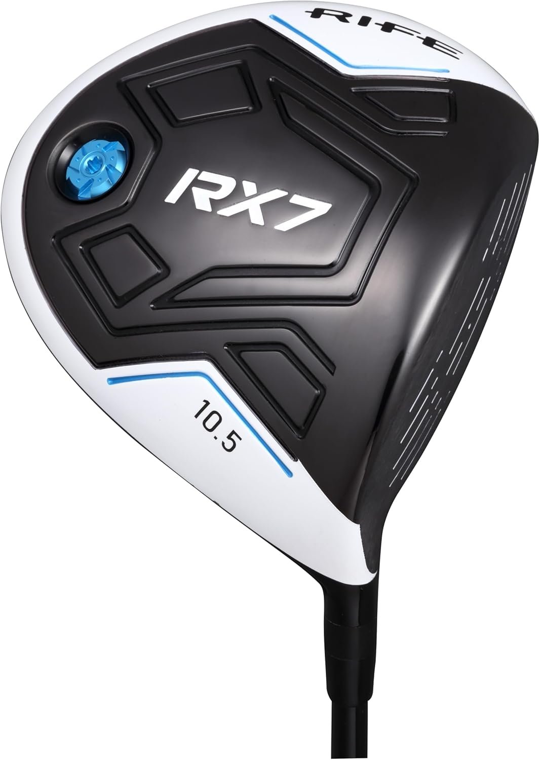 Offset Rife Golf RX7 Off-Set Anti Slice 10.5 Degree Maximum USGA Approved 460cc Titanium #1 Regular Flex Mens Standard Driver Draw Bias Golf Club