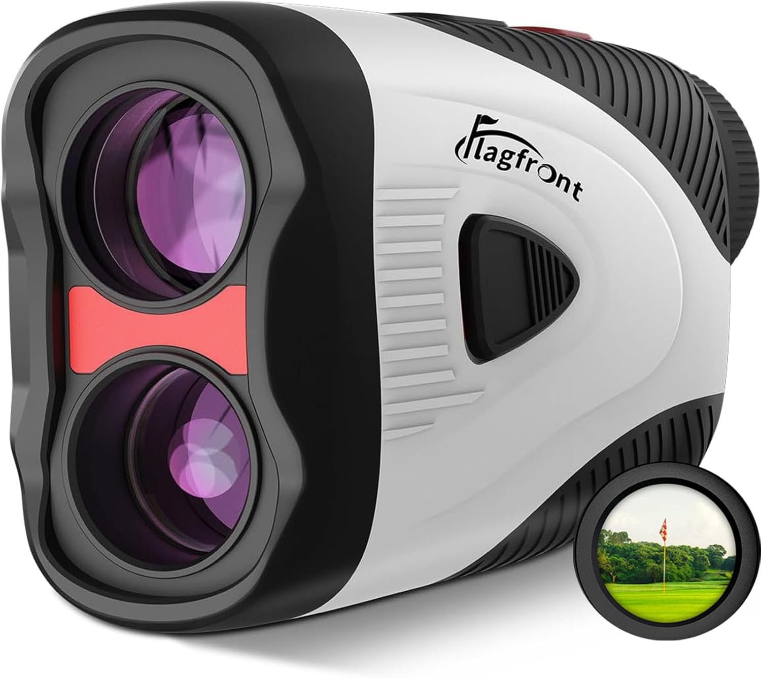 Golf Rangefinder with Slope & Magnet, 1000Y/1300Y Range Finder Golf, 6X Zoom, HD LCD, Flag Lock & Vibration, Rechargeable, Golf Accessories for Men