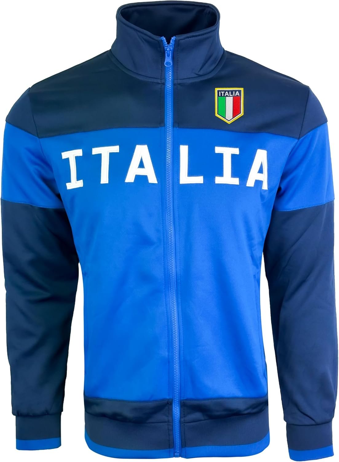 Just 4 Kicks Boy’s Italy Jacket, Full Zip Italia Soccer Track Jacket Youth Sizes