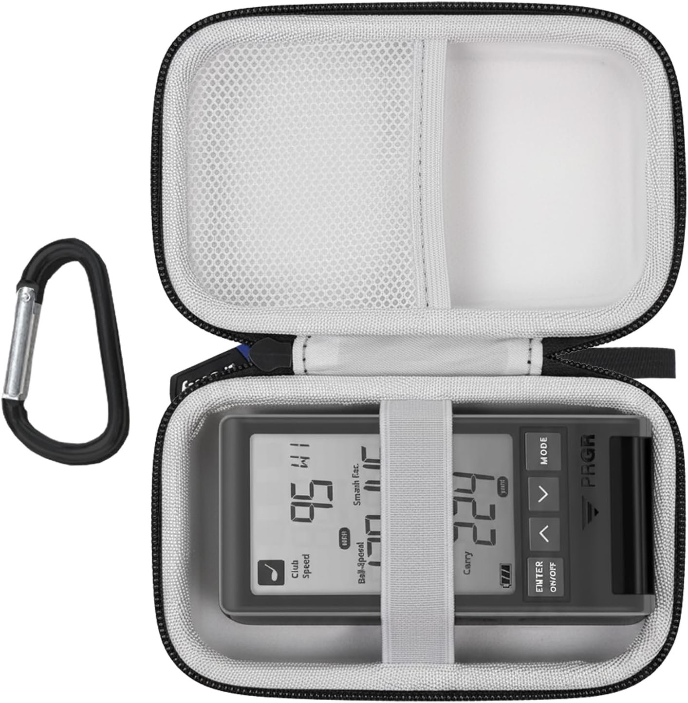 Case for PRGR HS 130-A Portable Golf Launch Monitor – Travel Protective Carrying Storage Bag (Black)