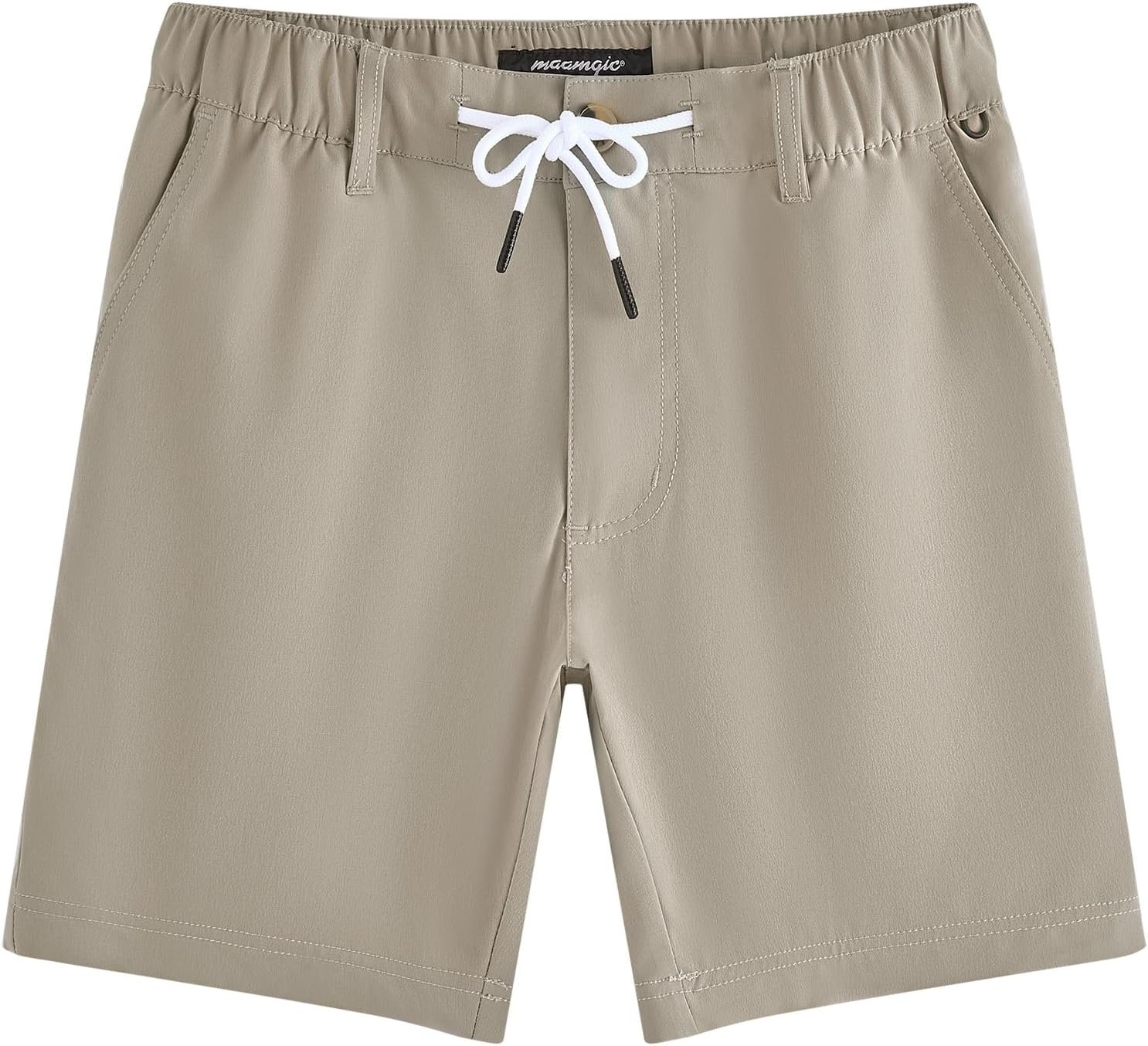 maamgic Boys Golf Shorts with Adjustable Elastic Waistband and 4 Pockets, Breathable Boys Shorts for School, Casual Wearing
